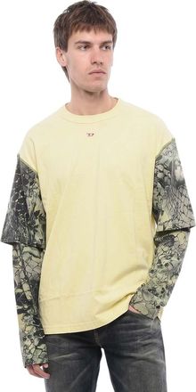 Diesel Yellow Animal Print T-Shirt