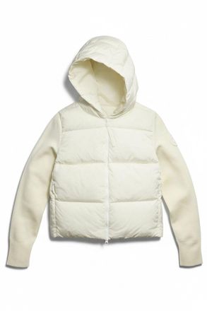Canada Goose WOMENS HYBRIDGE WIDE QUILT KNIT HOODY Size: L, colour: GR