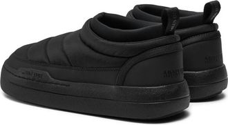 Moon Boot Womens Park Slip-On Sneaker Black Nylon