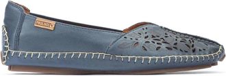 Pikolinos Jerez Perforated Loafer - Dames - Loafers - Blauw - 37 EU - Leer - Schoenen