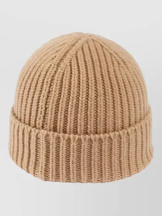 Gucci victor ribbed knit wool cashmere hat