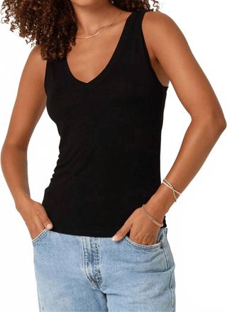 Bloomingdale's Lona V-Neck Tank Top In Black
