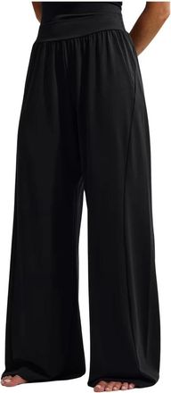 Nike Zenvy Wide-Leg Pants - Dames - Sport - Zwart - Maat: XL Nylon
