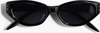 H&M Cat-Eye-Sonnenbrille - Schwarz