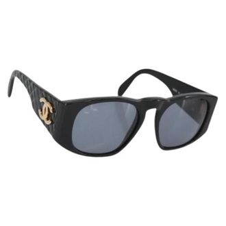 Chanel Pre-owned Accessories, female, Black, Size: ONE SIZE Pre-owned Plastic Sunglasses