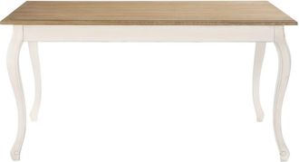 Maisons du monde Mesa de comedor 6/8 personas crema L.160