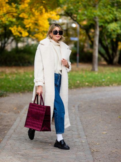 Un cappotto bianco è tutto ciò che desideriamo per l’inverno!