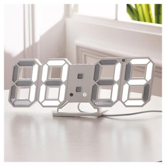 Trade Shop Trade Shop - Reloj Despertador Digital Con Pantalla Led 3d Para Mesa, Pared, Hogar Y Oficina Decorativa