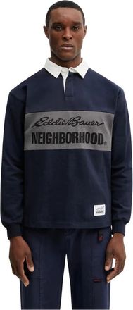 Neighborhood Katoenen longsleeve top - Heren - Longsleeves - Blauw - M - Katoen - Tops