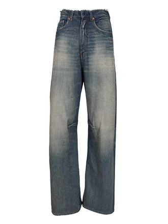 Maison Margiela Wide-Leg Jeans Blu-Donna