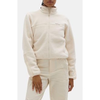 Halfdays Chapelle Water Repellent Fleece Jacket in Oatmilk at Nordstrom Rack, Size Large