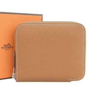 Herm&egrave;s Brown Epsom Leather Coin Purse/Coin Case (Pre-Owned)