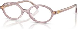 Miu Miu 0MU 01Xv - unisex - Brillen - Roze - 50 MM - Accessoires