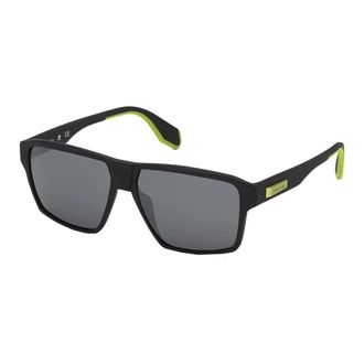 adidas Mat Zwart Lime Zonnebril - Heren - Zonnebrillen - Zwart - 58 MM - Accessoires