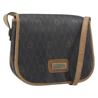 Dior Pre-owned Cross Body Bags, female, Black, Size: ONE SIZE Pre-owned Vintage honeycomb shoulder bag