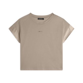 Freddy T-shirt corta in jersey con maniche effetto seta