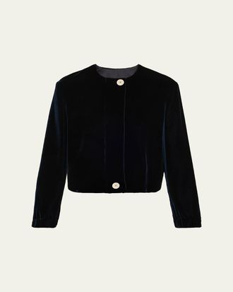Giorgio Armani Short Velvet Jacket