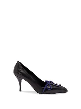 Prada Antiqued Leather Pumps