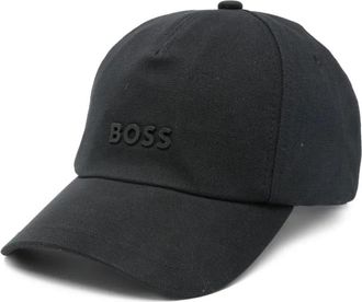 BOSS logo-detail cap - men - Fabric - One Size - Black