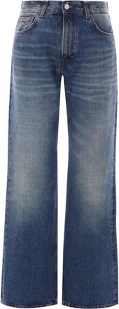 Haikure Wide Leg Denim Jeans - Dames - Regular Fit Jeans - Blauw - W25 - Denim - Jeans