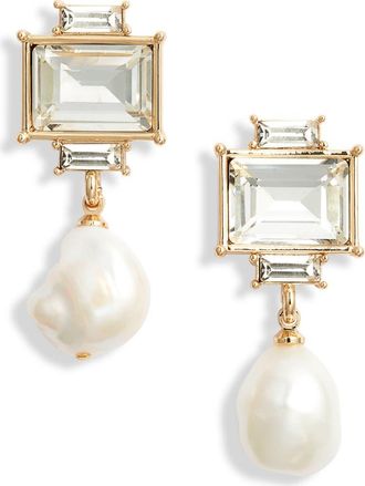 Kenneth Jay Lane Faux Pearl Drop Earrings in Gold at Nordstrom
