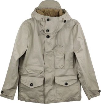 Ten c Smock hooded windbreaker - men - Polyamide/Polyester/Cotton - 48 - Neutrals