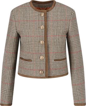 Golden Goose Virgin Wool Crewneck Buttoned Jacket