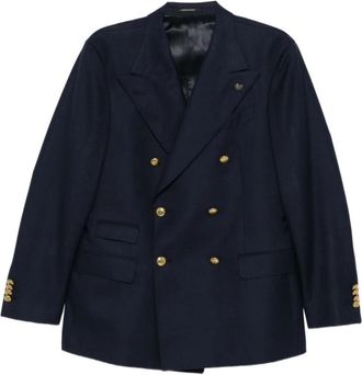 Gabriele Pasini Double-breasted Blazer - Heren - Blazers - Blauw - M - Wol - Jassen