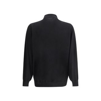 Brunello Cucinelli Mens Black Cashmere Dress Shirt