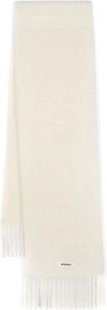 Jacquemus Witte Sjaal Collectie - Dames - Wintersjaals - Wit - ONE Size - Accessoires