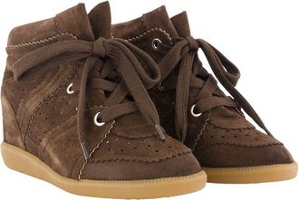 Isabel Marant Womens Bobby Sneaker Brown Cowhide