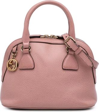 Gucci Pre-owned Handbags, female, Pink, Size: ONE SIZE Pre-owned Soho Dome Satchel