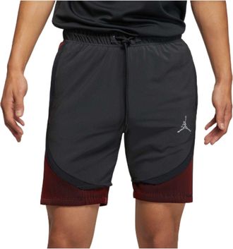 Nike Jordan Mens Air Jordan SS22 Logo Micro Mark Lacing Casual Shorts Black DM1830-045