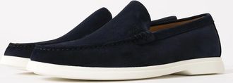 HUGO BOSS Mens BOSS Orange Sienna Mens Suede Loafers - Dark Blue 401 - Navy - Size: 10