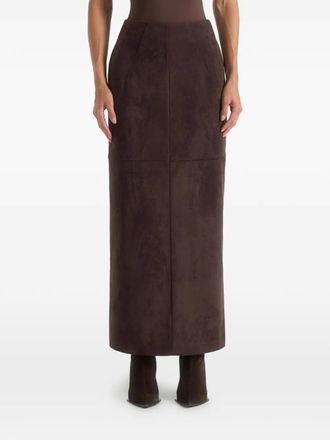 Mani&egrave;re De Voir C&eacute;lie maxi skirt - Brown