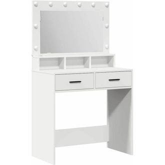 vidaXL Vidaxl - Tocador Con Caj&oacute;n Blanco 79 X 41 X 135 Cm Madera Contrachapada