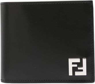 Fendi FF bi-fold leather wallet - men - Calf Leather - One Size - Black