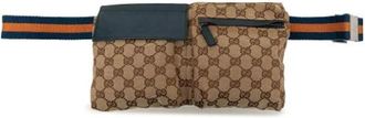 Gucci Pre-owned Canvas Belt Bag - Dames - Vintage Heuptassen - Veelkleurig - ONE Size - Leer - Vintage