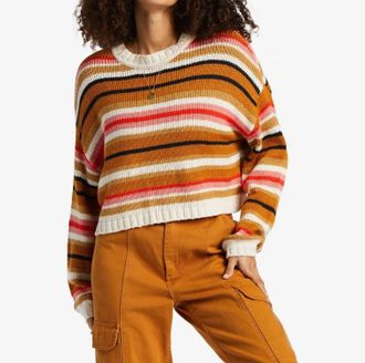 Billabong So Bold Stripe Sweater In Multicolor