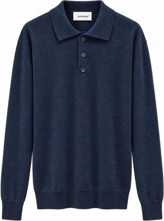 Costumein Pablo Polo - Heren - Polos - Blauw - 2XL - Wol - Tops