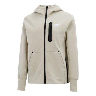 Nike (WMNS) Nike Sportswear Tech Fleece Full-Zip Hoodie Jacket Beige DD5625-206