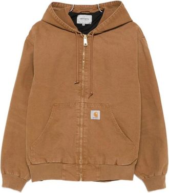 Carhartt Work in Progress OG Active Jacket - Heren - Vesten met rits - Bruin - L - Katoen - Hoodies & sweatvesten