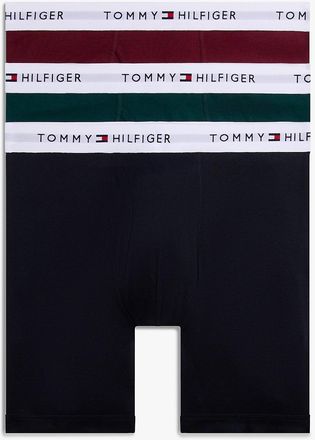 Tommy Hilfiger Mens Cotton Classics Boxer Brief 3-Pack - Green - XL