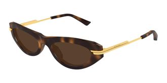 Bottega Veneta BV1368S 002 Womens Sunglasses Tortoiseshell Size 53