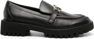 Liu Jo Zwarte Loafers Cora 01 Mocassino - Dames - Loafers - Zwart - 41 EU - Leer - Schoenen