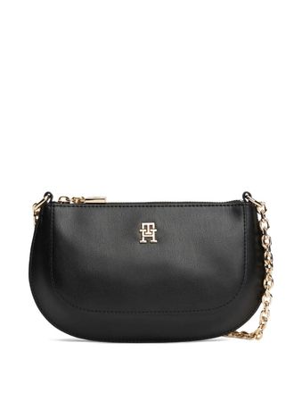 Tommy Hilfiger chain-strap logo-detail shoulder bag - women - Polyurethane - One Size - Black