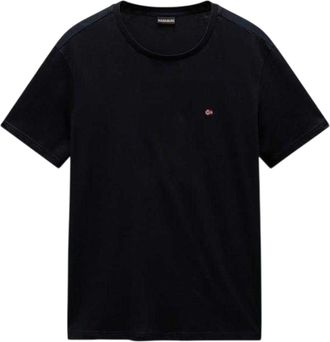 Napapijri Heren Salis Logo T-shirt met korte mouwen (Zwart)