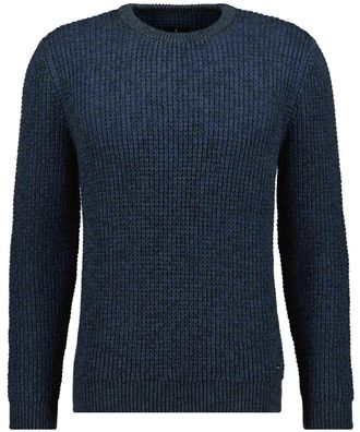 Ragman Rundhalspullover RAGMAN, Herren, Gr. 58, bunt (blau, gr&uuml;n, 731), 100% Baumwolle, Rundhals, Pullover Rundhalspullover