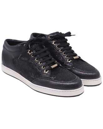 Jimmy Choo London Womens Glitter Miami Sneaker (Authentic Pre-Loved)