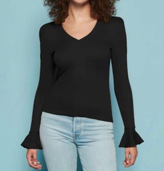 Nation Ltd Sylvia Prim Proper Tee In Jet Black